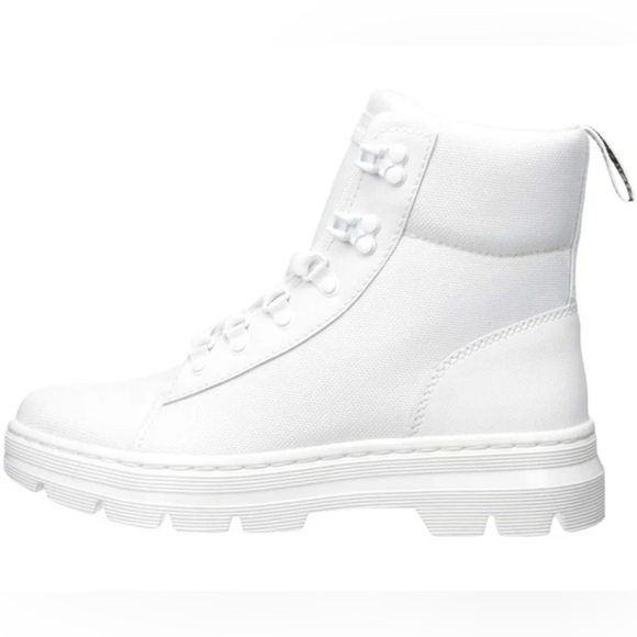 •DR. MARTENS•BNWT WOMEN'S COMBS WHITE COMBAT BOIT EXTRA TOUGH BALLISTIC SIZE 10 - Picture 9 of 10